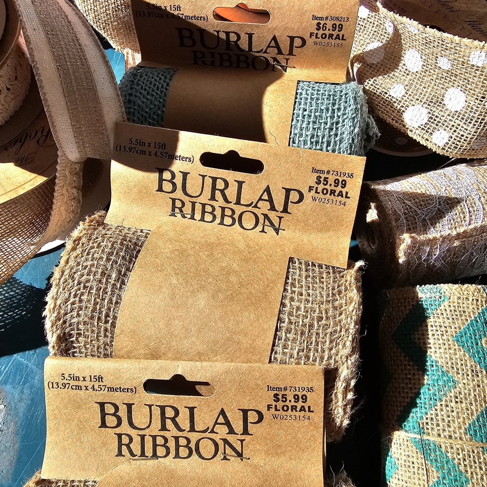 Assorted Burlap and Decorative Ribbons - Picture 3 of 11